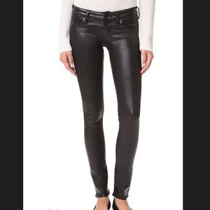 Citizens of Humanity Low Rise Faux Leather Jeans